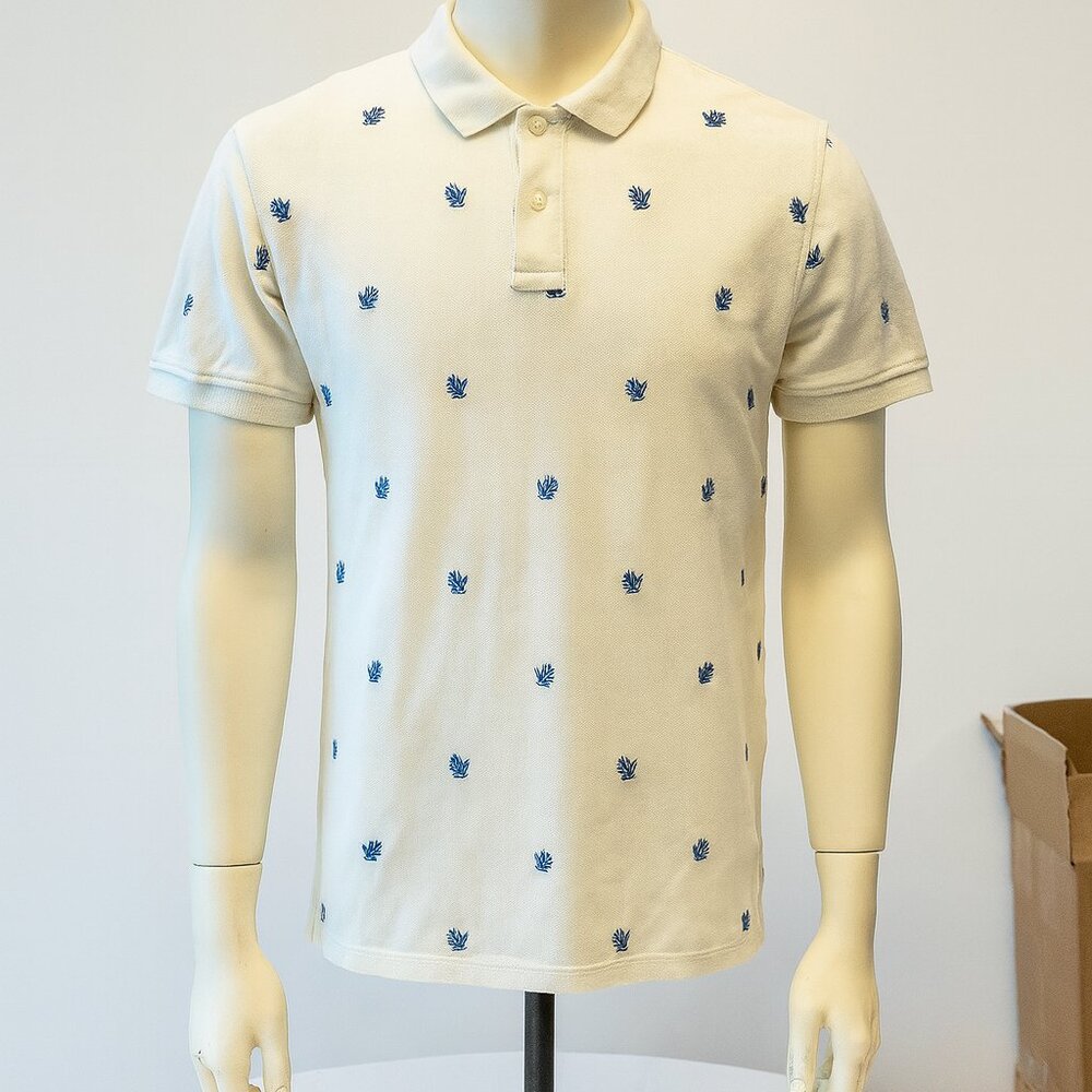 Marks & Spencer Mens‎ Polo Shirt Short Sleeve Size 3XL Ivory Golf Casual Office
